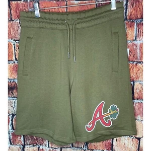 NWT Atlanta Braves MLB Baseball Green Men’s Small Jersey Stretch Soft Shorts - Picture 1 of 4