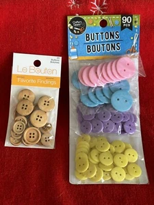 Knöpfe verschiedene Stile & Farben Packungen 2 - Bild 1 von 5