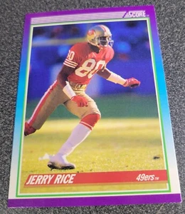 1990 Jerry Rice Score Card #200 San Francisco 49ers Football NFL Vintage - Picture 1 of 3