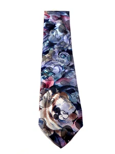 Disney Mickey Mouse Tie by Cervantes Polyester/Silk Classic - Picture 1 of 4