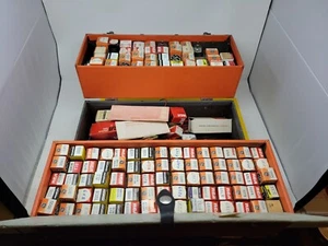 Vintage GE General Eleectric Tubes Transistors TV Service Box 100+ Tubes  RARE  - Picture 1 of 11