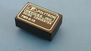 DC-DC CONVERTER, Isolated 5VDC 3 Watt to Dual Output ±15VDC 100mA 12Pin TW3-5-15 - Picture 1 of 4