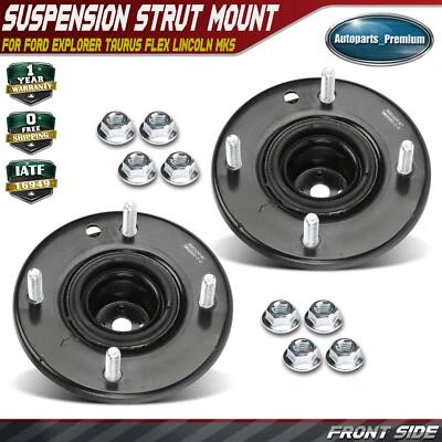 Soporte de puntal de suspensión delantera 2 piezas para Ford Explorer Taurus Flex Lincoln MKS MKT Foto 1 de 4