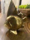 Vintage Brass Angel Fish