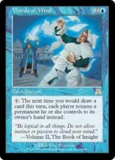 WOTC MtG Onslaught Words of Wind (R) EX