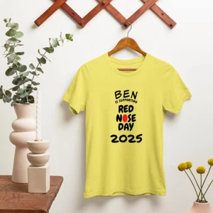 Ben Supporting Red Nose Day 2025 T-Shirt Relief Kids Charity Funny Gifts Top - Picture 1 of 22