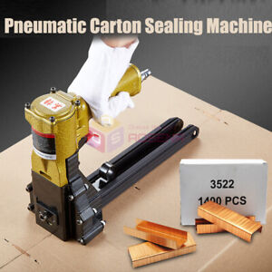 Pneumatic Nail Gun Carton Closing Stapler Package Sealing Machine Box Sealer