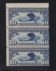US C10a 10c Air Mail Booklet Pane Mint Fine OG NH SCV $115 (003) - Picture 1 of 2