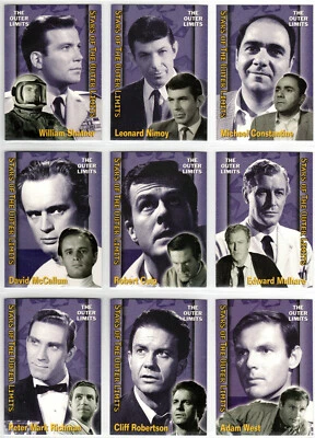 OUTER LIMITS 2002 ESTRENO CLÁSICO ESTRELLAS DEL INSERTO JUEGO DE TARJETAS COLECCIONABLES S1-S9 Foto 1 de 2