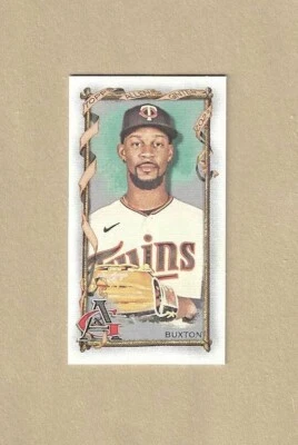 2023 Topps Allen & Ginter BYRON BUXTON #390 RIP CARD EXT MINI SSP Twins - Image 1 of 2
