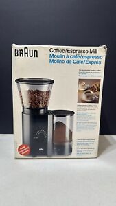 BRAUN KMM30 3045 Espresso Coffee Mill Burr Bean Grinder 14 Settings Timer NOS