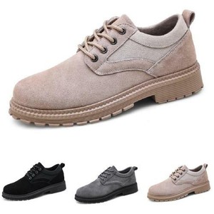 Mens Round Toe Lace up Work Casual Outdoor Walking Faux Leather Leisure Shoes D