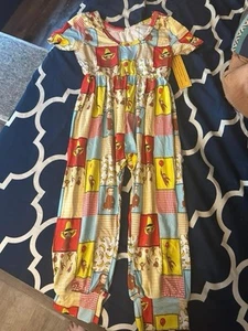 Bamboo Ally Romper Size 7-8T Curious George - Picture 1 of 2