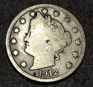 1912-D Liberty Head V Nickel Nice VG+ - E - Picture 1 of 2