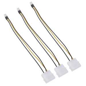 3 Pcs 4Pin Bis 3Pin -Anschlusskabel 4-poliges Verlängerungskabel - Afbeelding 1 van 12