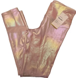 NWT Girl's Old Navy Leggings in Iridescent Pink Mid-Rise 7/8 Size L - Picture 1 of 4