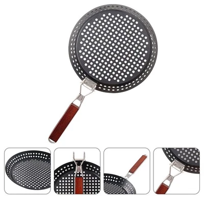  Bistecchiera Padella Griglia Da Campeggio Strumento Di Torrefazione - Immagine 1 di 4