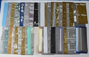 42 Mixed Sheets Part-Used Peel-Off Stickers Papercraft Card Making Scrapbook 3 - Picture 1 of 3