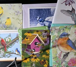 Beautiful Bird Greeting Cards- Group of 16 cards & 16 Envelopes- Blank Inside - Picture 1 of 7