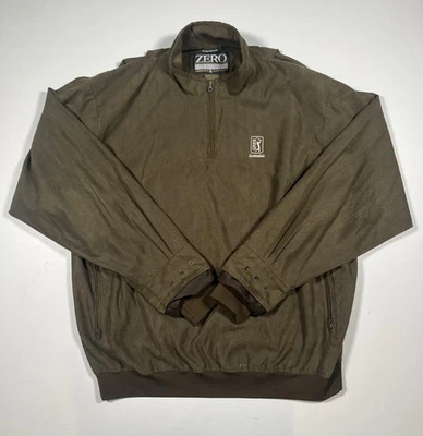 Zero Restriction Pullover Jacket Mens XL Herringbone Golf TPC Scottsdale USA - Image 1 of 4