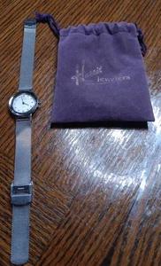 SKAGEN LEONORA WATCH 456SSS WOMENS STAINLESS STEEL MESH STRAP CRYSTALS GENUINE  - Picture 1 of 9