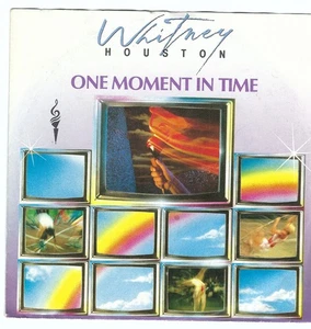 Whitney Houston – One moment in time – Kashif  7" VINYL SINGLE (1988) VG++ - Foto 1 di 2