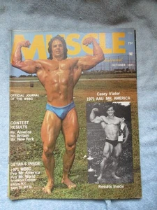Muscle Training Illustrated Magazine Oct 1971 Casey Caputo & Casey Viator Cover - Picture 1 of 8