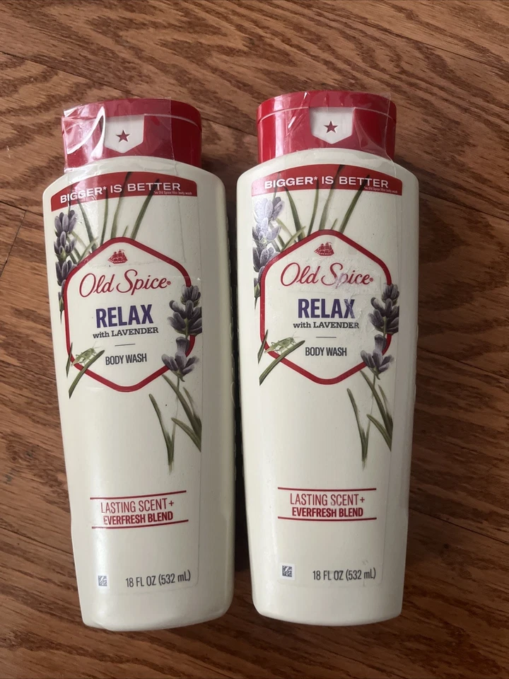 Old Spice Relax with Lavender 男士沐浴露,18 盎司 2 件装 — 第 1/2 张图片