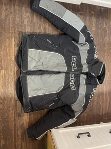 Polaris Snowmobile Jacket Unisex Sz 2xl Black Excellent Condition. - Picture 1 of 6