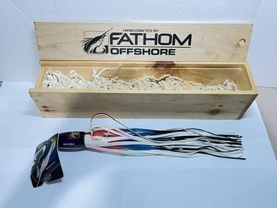 "Señuelo de pesca Fathom 14"" CCA Florida agua salada gran juego trolling hecho a mano" Foto 1 de 4