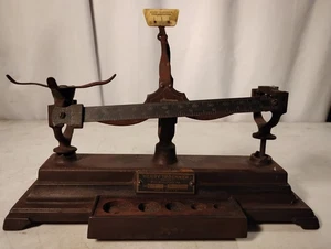 Básculas de boticario Henry Troemner escala modelo número 6 - Imagen 1 de 11