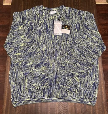 Rare Vintage 2000s 100% Authentic Coogi Sweater Beautiful Color Combo Sz 3X - Image 1 of 4