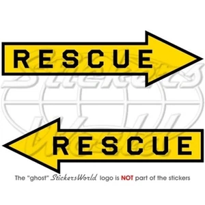 RESCUE Air Force Aircraft Arrow Markings RAF USAF 100mm Vinyl Stickers Decals x2 - Picture 1 of 1