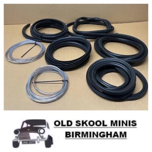 CLASSIC MINI SALOON BODY RUBBER SEAL KIT SET 1991 ON WITH OPENING REAR QUARTER - Picture 1 of 1