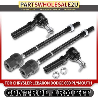 4x Inner & Outer Tie Rod End for Chrysler Town & Country Dodge Caravan Plymouth - Image 1 of 4
