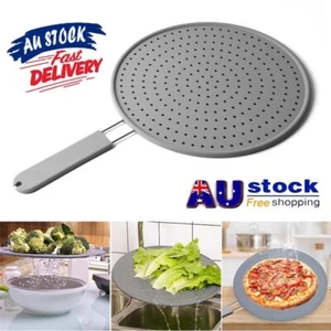 Splatter Screen for Frying Pan Metal Guard Shield Oil Splash Mesh Cover Kitchen - Picture 1 of 8