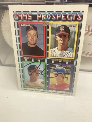 Richie Sexson signed card - Image 1 of 2