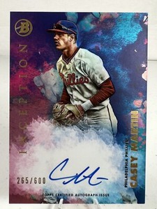 CASEY MARTIN 2021 BOWMAN INCEPTION AUTO /600 PHILLIES