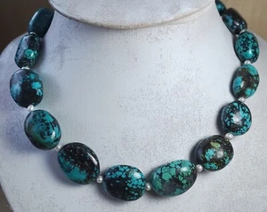 Turquoise Beads Necklace ( N 90 ) - Picture 1 of 3