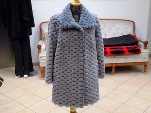 Chaqueta de invierno de piel de visón real gris de Kürschnermeister tungsteno Nies - 006 - Imagen 1 de 1