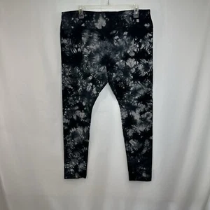 Wild Fable Tie-Dye Cotton Blend Leggings Women’s XXL Capri Black Gray - Picture 1 of 5