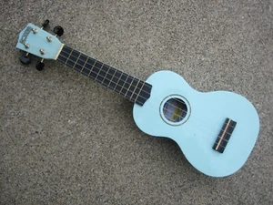 Light Blue Mahalo Ukulele Nubone Enhanced Harmonic Sustain Serial #U-30LB - Picture 1 of 17