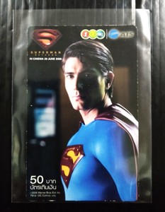 2006 Superman Returns Brandon Routh THAILAND SP MINI Refill Card MEGA RARE!!!