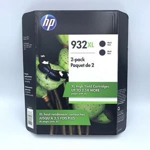 OEM Genuine HP 932 XL 2-Pack High Yield Cartridges Black EXP December 2020 - Picture 1 of 3