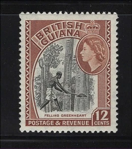 British Guiana Scott # 260 MH Single Felling Greenheart Trees 1954 - Picture 1 of 1