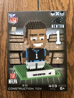BRXLZ CAM NEWTON #1 NFL CAROLINA PANTHERS JUGUETE DE CONSTRUCCIÓN 3-D 403 PIEZAS Foto 1 de 4