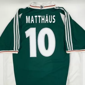 Matthaus #10 Germania 2000/2001/2002 trasferta ORIGINALE Adidas rara maglia calcio XXL - Foto 1 di 7