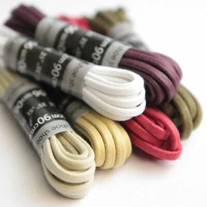 Cordones para zapatos encerados, botas de vestir, brogues, varios colores 5 mm - Imagen 1 de 26