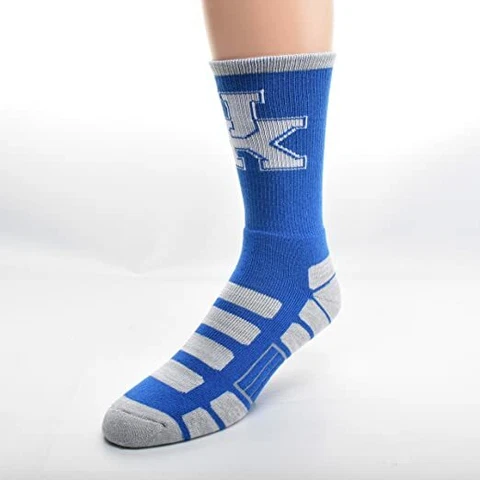 Kentucky Wildcats Blue & Gray RMC Patches Deuce Crew Socks Cover