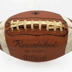 REVELATION Brand Vintage College Football - Pebbled Leather with White Stripes - Picture 1 of 8